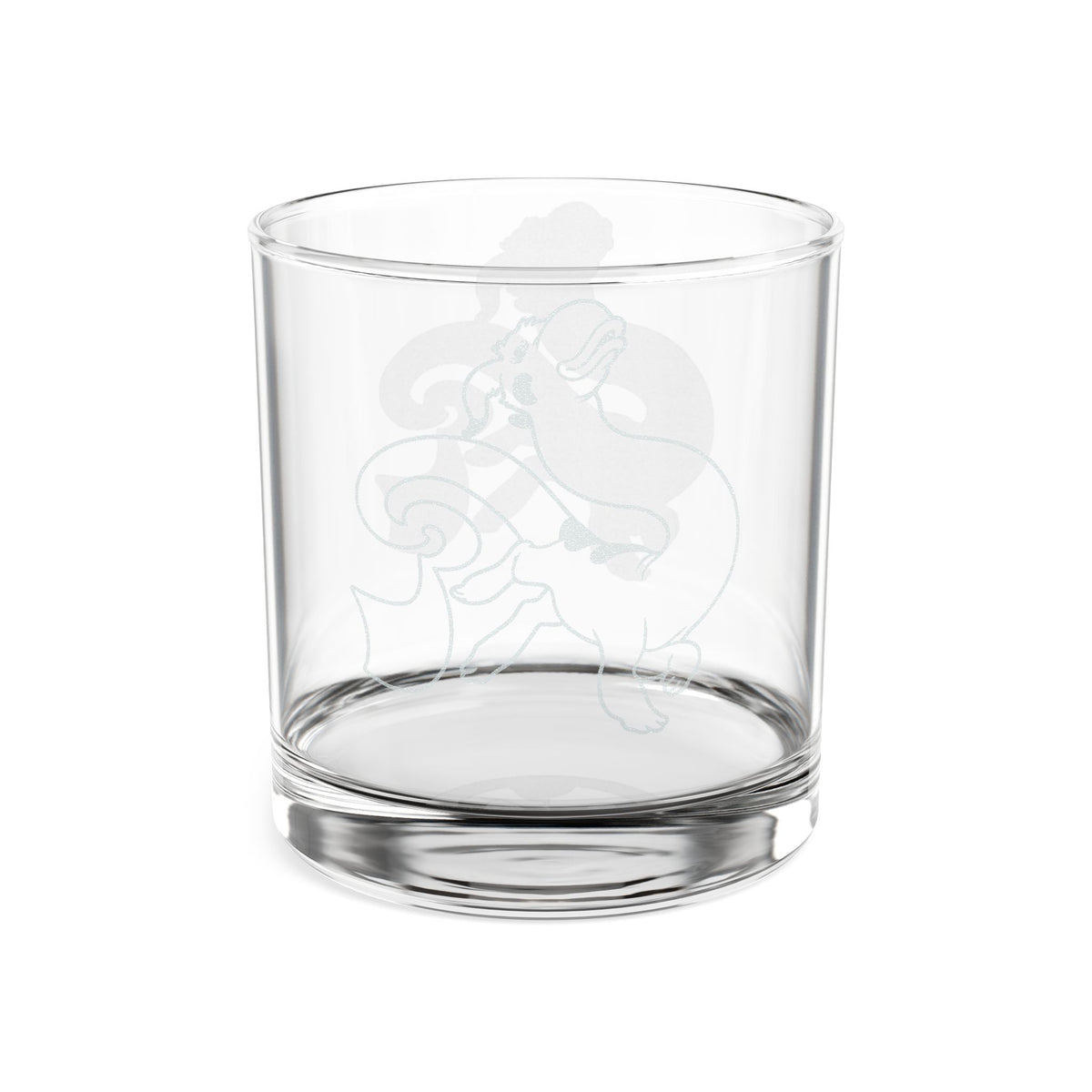 WiredTangent Dinochu Engraved Whiskey Glass 10.5oz
