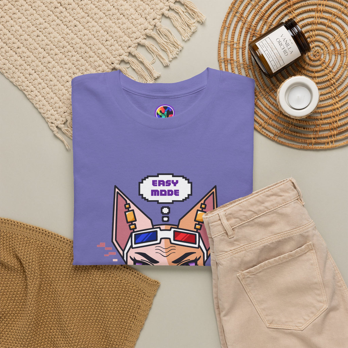Emthirty “Easy Mode”  Sphynx Cat T-Shirt Alternate Colors