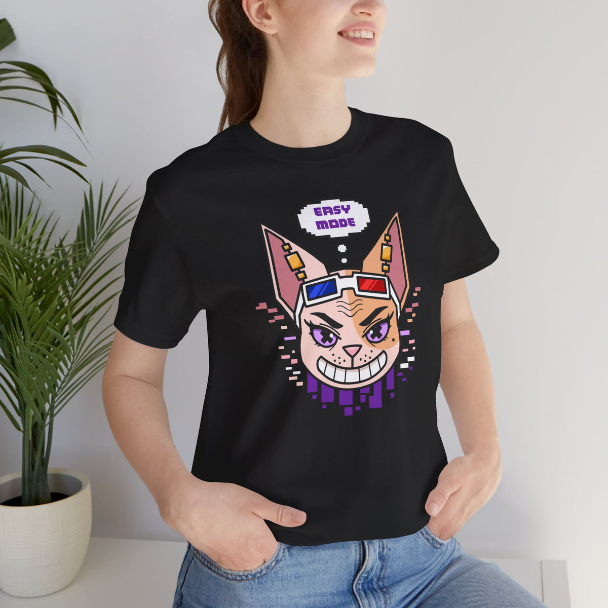 "Easy Mode” Emthirty Sphynx Cat Gaming Graphic T-Shirt Collection