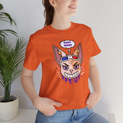 Emthirty “Easy Mode”  Sphynx Cat Gaming Graphic T-Shirt Alternate Colors