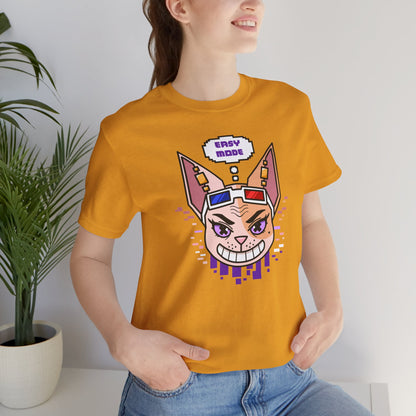 Emthirty “Easy Mode”  Sphynx Cat Gaming Graphic T-Shirt Alternate Colors