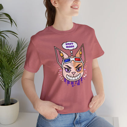 Emthirty “Easy Mode”  Sphynx Cat Gaming Graphic T-Shirt Alternate Colors